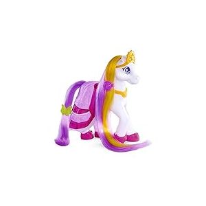 Simba 105940141 Sweet Pony Ball-Party, Poney en Vinyle avec Cheveux Longs, 6 Accessoires, 22 cm, Cheval de Jeu &agrave; partir de 3 Ans