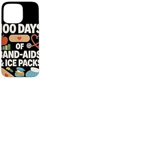 100 Days of Band Aids and Ice Packs Infirmi&egrave;re Scolaire Coque pour iPhone 15 Pro Max