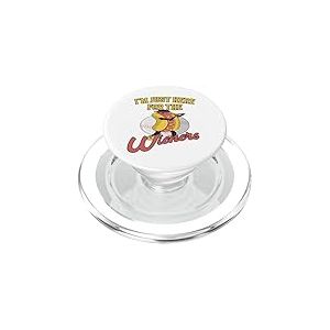 Match de Baseball, Je suis Juste l&agrave; pour Le Wieners Baseball PopSockets PopGrip pour MagSafe