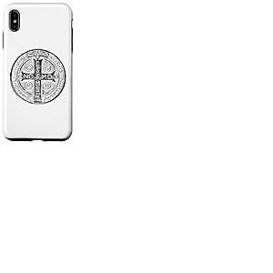 Croix de Saint Benoît Médaille de Saint Benoît Catholique Coque pour iPhone XS Max