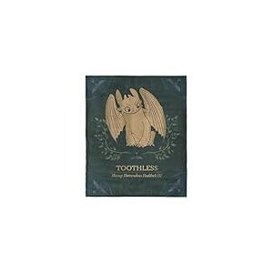 Couverture en Soie &laquo; How to Train Your Dragon Hoquet &raquo; et Krokmou - 101,6 x 127 cm