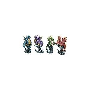 Nemesis Now Dragonling Lot de 4 couveuses métalliques Multicolore 4 cm