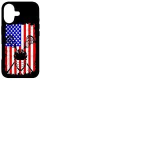 Casque et bâtons Drapeau américain de Crosse Coque pour iPhone 17