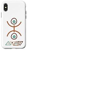Amazigh Berbère Tifinagh Symboles Art Kabyle Amazigh Motifs Coque pour iPhone X/XS