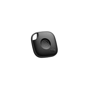Tile by Life360 Mate (2024) - Tracker Bluetooth, détecteur de clés et localisateur d'objets pour clés, Sacs & Autres. Détecteur de téléphone. Compatible avec iOS & Android. Lot de 1 (Noir)