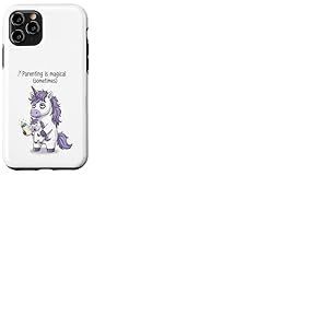 &Ecirc;tre Parent est Parfois Magique &ndash; Licorne fatigu&eacute;e Coque pour iPhone 11 Pro