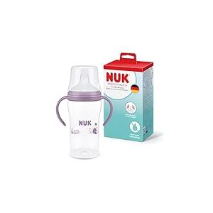NUK Perfect Match Tasse d&rsquo;apprentissage | 6+ mois | 260 ml | Tasse anti-fuite pour b&eacute;b&eacute;s | Poign&eacute;es antid&eacute;rapantes | Hippopotame | Lot de 1