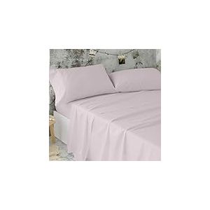 Burrito Blanco T1202 Parure de draps d'hôtellerie Rose Nude, Coton T12, Coton, Largeur 120 cm