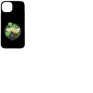 St Patricks Day pi&egrave;ce Argent tr&egrave;fle Chapeau Irlandais Cadeau Coque pour iPhone 15 Plus