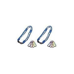 Master Lock 8392EURDPROCOL Lucchetto per Bicicletta, per Proteggere Bicicletta Bici Elettrica Bici da Corsa, Catena 90 cm, Acciaio Temprato, Giallo (Lot de 2)