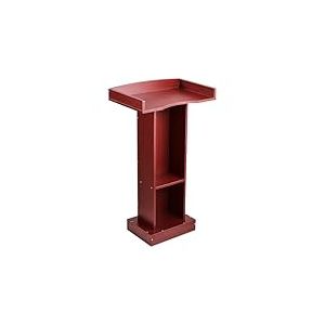 VEVOR Pupitre de Conf&eacute;rence 105 cm, Podium sur Pied en Bois, Lutrin pour Pr&eacute;sentation avec Large Surface de Lecture, Butoir de Livre et &Eacute;tag&egrave;re de Rangement, pour Bureau &Eacute;cole Mariage Concert