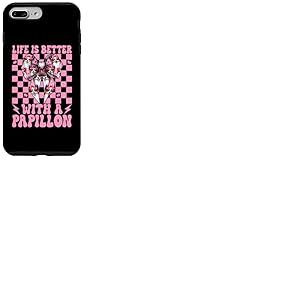 Life is Better with A Papillon N&oelig;ud Coquette Rose Coque pour iPhone 7 Plus/8 Plus