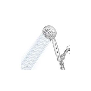 Waterpik Pommeau de douche haute pression avec tuyau, 7 modes, effet massant PowerPulse, chrome XPB-763ME