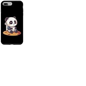 Panda Astronaute avec caf&eacute; Astronaute de l'espace Panda Coque pour iPhone 7 Plus/8 Plus