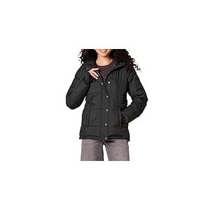 Amazon Essentials Doudoune &agrave; Capuche Matelass&eacute;e &Eacute;paisse &agrave; Manches Longues (Disponible en Grande Taille) Femme, Noir, 3XL Grande taille