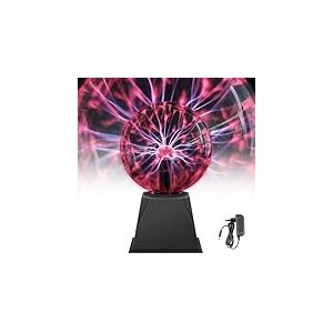 Comely Lampe Plasma Boule de 6 Pouces, Lumi&egrave;re &agrave; Plasma Sensible au Toucher et Sensible au Son, Magique Boule de Plasma pour Les f&ecirc;tes, les D&eacute;corations, les Cadeaux de No&euml;l les Cadeaux de No&euml;l