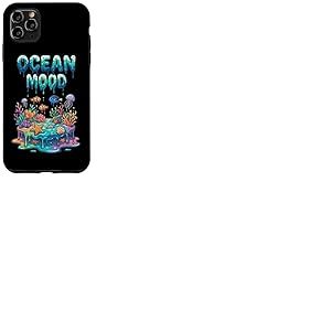 Humeur Oc&eacute;anique Color&eacute;e R&eacute;cif Corallien Vie sous-Marine Coque pour iPhone 11 Pro Max