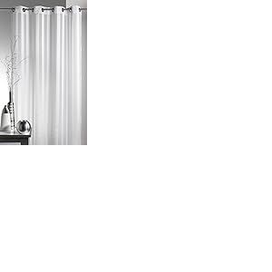 Homemaison - Voilage Tiss&eacute; &agrave; Rayures - Polyester - Motif Rayures Verticales - Pr&ecirc;t-&agrave;-Poser avec 8 Oeillets Ronds M&eacute;tal Gris - pour Salon, Chambre, Cuisine, Fen&ecirc;tre - 140 x 240 cm - Vieux Rose