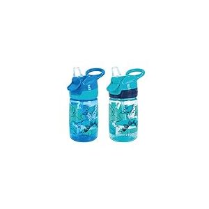Nuby Incredible Gulp – Tasse pour enfants | Anti-fuites | Poignée de transport | 360ml | Motifs Dinosaures | +18 Mois | 2 Pack