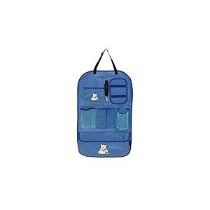 Petex 44150105 Siège arrière org aniser, env. 41 x 64 CM, avec logo, bleu