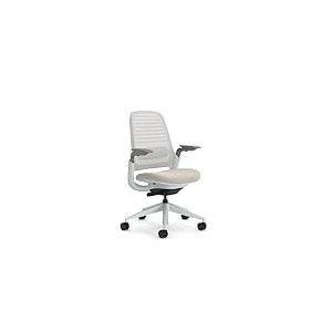 Steelcase Series 1, Chaise de Bureau Ergonomique avec Soutien Lombaire LiveBack et accotoirs 4D Beige; Fabriqué en Europe