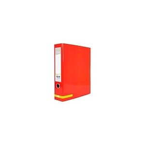 Liderpapel 938269 Color System Classeur Levier Carton Fourré Plastifié Compresseur Métallique 1,9 mm Dos 80 mm 285 x 318 mm Rouge