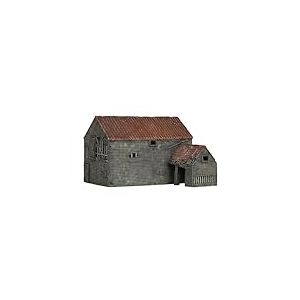 Hornby R7379 Bâtiment de Ferme Abandonné pour Modèle Ferroviaire à Voie Oo, Accessoires de Train Miniature pour Ajouter des Paysages, des Dioramas, des Bois, des Bâtiments - L'Échelle 1:76