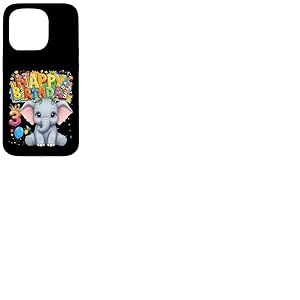 C'est Mon Anniversaire Elephant Kids 3 Ans Fille Coque pour iPhone 15 Pro