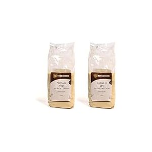 BONGIOVANNI FARINE E BONTA' NATURALI Farine de pois chiche 500 g sans gluten 0.50 kg (Lot de 2)