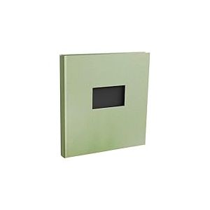 Exacompta - R&eacute;f. 16009E - Album Photos Livre Prestige - 60 Pages Noires - feuillets intercalaires Cristal - 300 Photos - 29 x 32 cm - Couverture Papier pellicul&eacute; - Grain Imitation Croco Vert