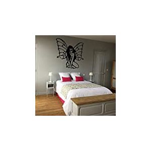 TATOUTEX Stickers Fée Papillon - Violet, L 98cm x H 90cm