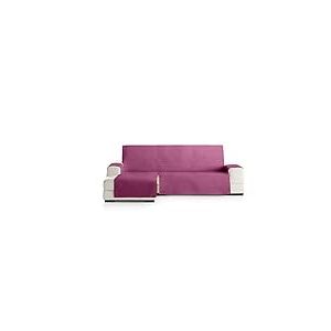 Eysa Oslo Housse, Microfiber, C/2 Fuchsia-Gris, Chaise Longue 290 cm. Adapté aux canapés de 300 à 350 cm