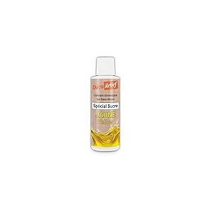 D&eacute;co Relief - Colorant Alimentaire Liquide Jaune 125 ml- Sp&eacute;cial Sucre - Base Alcool - Colorant Professionnel