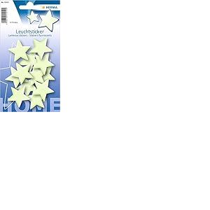 Herma Stickers &eacute;toiles Fluorescent et Autocollant en Lot de 12