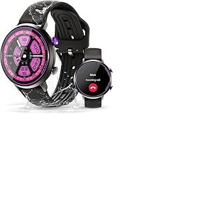 OBA OUKITEL BT60 Montre de Fitness pour Femme avec Surveillance de la santé, écran HD de 1,32", résistant à l'eau 5 ATM, Noir, M-L