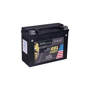 intAct - Bike-Power GEL-HVT-06, GHD14H-BS, Bike Gel Battery 12V 14Ah 255A (EN), Batterie au gel avec 30% de puissance de démarrage en plus pour scooter, moto, quad, tracteur de pelouse et plus.