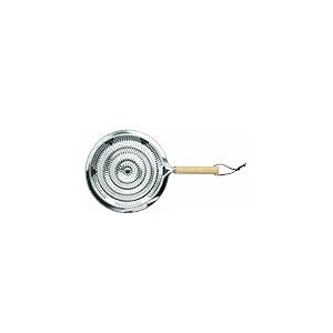 Diffuseur de chaleur KitchenCraft avec poignée en bois, diffuseur de chaleur en acier inoxydable pour casseroles, adapté aux plaques de cuisson à gaz et électriques, 33 x 21 x 2,1 cm, capacité de 5 litres, 1 pièce