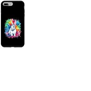 Lapin mignon sur un fond coloré Coque pour iPhone 7 Plus/8 Plus