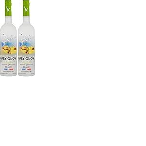 GREY GOOSE La Poire, 40% vol., 70 cl/700 ml, Vodka premium aromatisée à la poire, fabriquée en France à partir de vodka Grey Goose et de poires d’Anjou infusées et distillées (Lot de 2)
