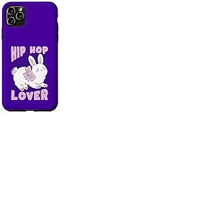 Lapin Hip-hop Amoureux Kawaii Mignon dr&ocirc;le Coque pour iPhone 11 Pro Max