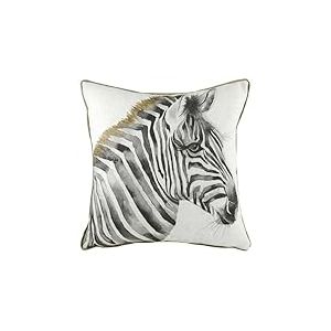 Evans Lichfield Safari Coussin rembourré en Plumes Motif zèbre