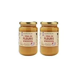 Les Ruchers du Luberon Miel de Fleurs de Provence IGP/Label Rouge 500 g (Lot de 2)