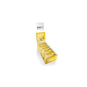 EAFIT Barres protéinées | Proteine barre, Fitness, musculation | Nutrition sportive saine pour prise de muscle | Faible en sucre | 15g de protéines | Banane | 24 barres de 46g | Marque Française