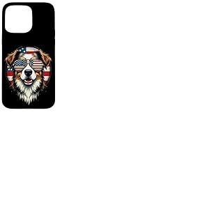 Drapeau américain Vintage pour Chien Coque pour iPhone 15 Pro Max