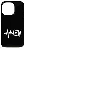 Platine Heartbeat DJ Vinyl Record Music Line Coque pour iPhone 13 Pro
