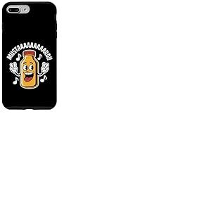 Mustaaaaard Condiment Moutarde Jaune Moutarde Coque pour iPhone 7 Plus/8 Plus