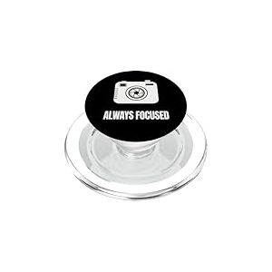 Design inspir&eacute; de la Photographie avec ic&ocirc;ne d'appareil Photo Toujours concentr&eacute;e PopSockets PopGrip pour MagSafe