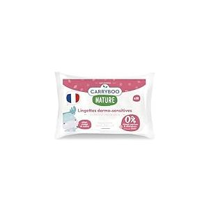 CARRYBOO - Lingettes Bébé Sans Parfum - Lingettes Dermo-Sensitives - Lingettes Nettoyantes Sans Allergènes - Soin Bébé Apaisant pour Peaux Sensibles - 9x58 Lingettes Nettoyantes