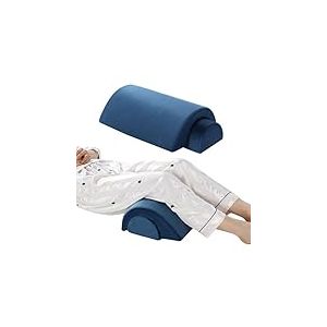 ROYALAY Traversin en demi-lune pour jambes, genoux, bas du dos et t&ecirc;te, coussin de soutien lombaire semi-rond r&eacute;glable pour dormir au lit, grand coussin de sant&eacute; en demi-lune pour r&eacute;duire la pression,