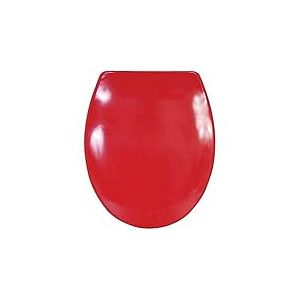 MSV Abattant WC Thermo Dur Rouge - Charnières INOX